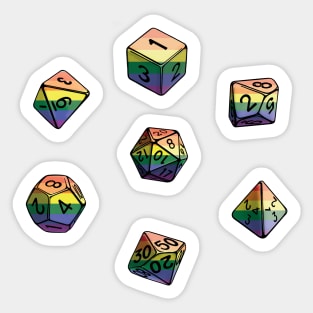 Pride Dice Set: Gay LGBTQ Sticker